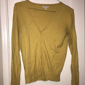 Merona Medium mustard cardigan